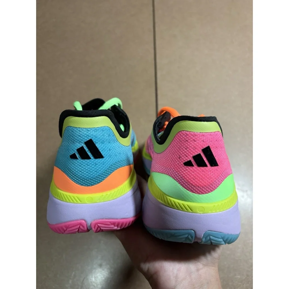 adidas Adizero Select 3.0 Low Lucid Pink Preloved Lime Mens Size 8.5 JR8281 NEW